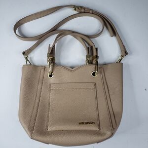 Steve Madden "Bkarta" Crossbody Handbag Purse (Sand/Gold)